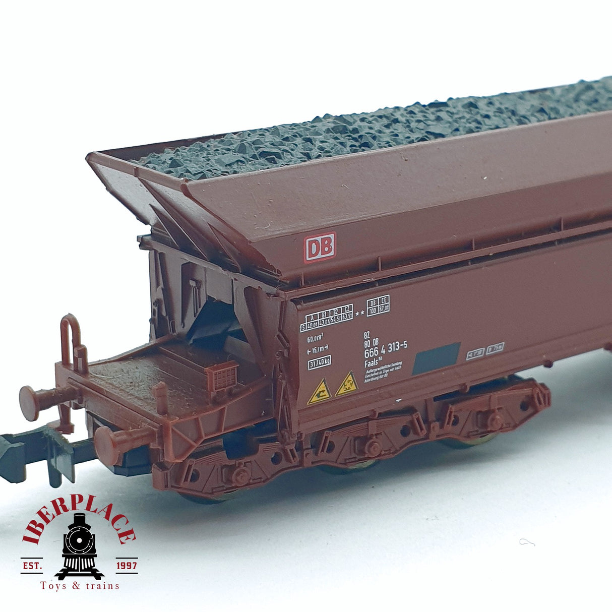 ♻️ 2da mano - Roco 25408 vagon tolva DB 666 4 313-5 N escala 1:160