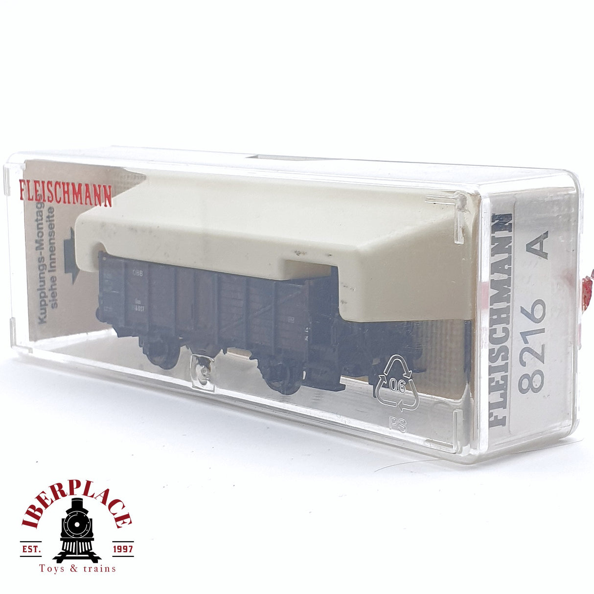 ♻️ 2da mano - Fleischmann 8216A vagón bordes altos ÖBB 746 007 N escala 1:160