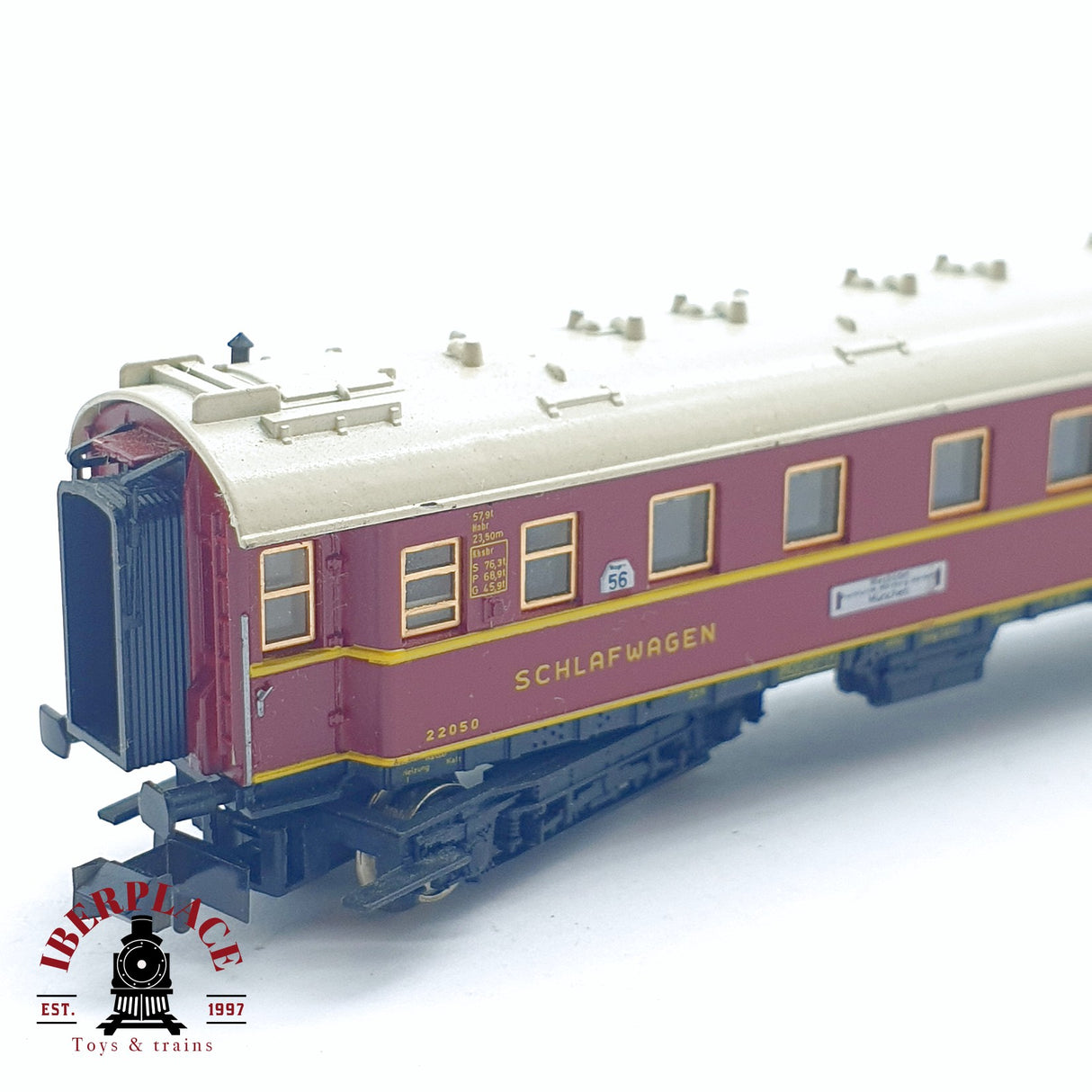 ♻️ 2da mano - Minitrix 3153 vagón pasajeros mitropa 22050 coche cama N escala 1:160