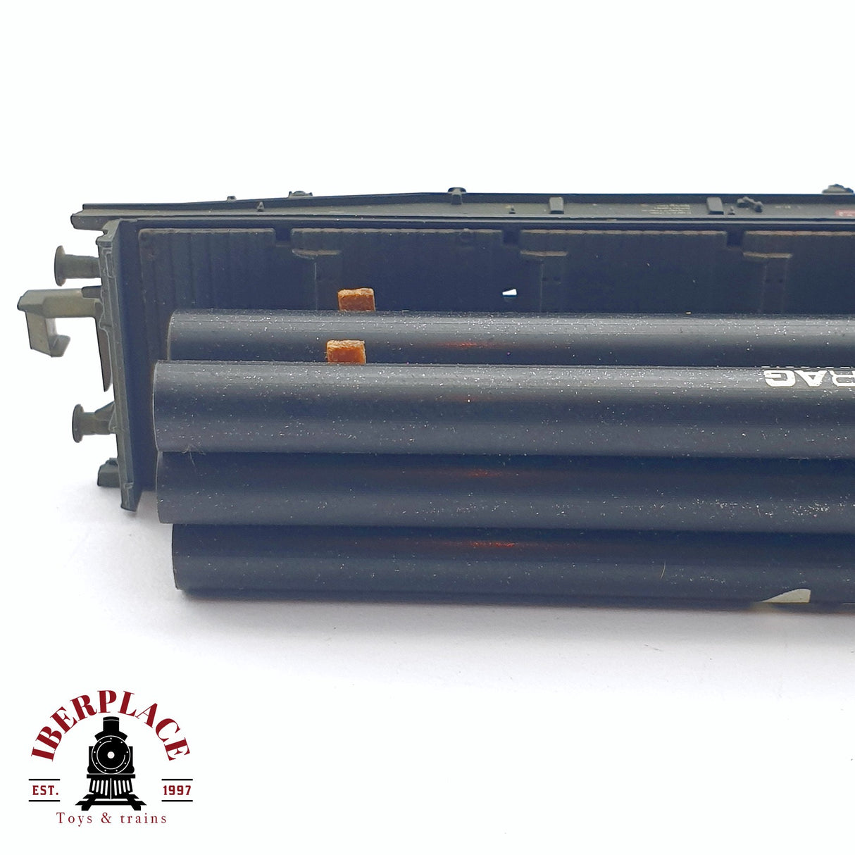 ♻️ 2da mano - Fleischmann 25315 vagón plataforma con tubos Salzgitter AG N escala 1:160