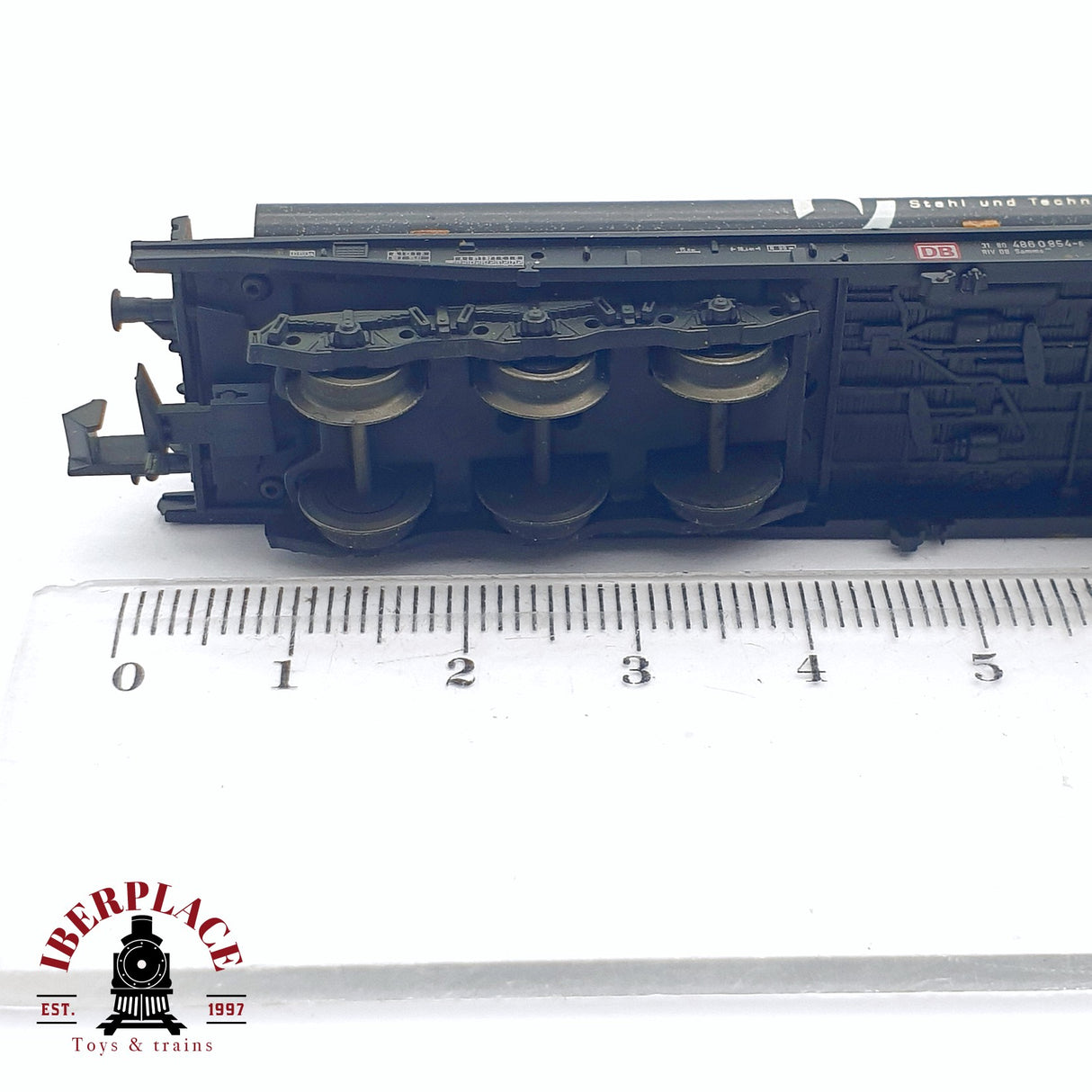 ♻️ 2da mano - Fleischmann 25315 vagón plataforma con tubos Salzgitter AG N escala 1:160