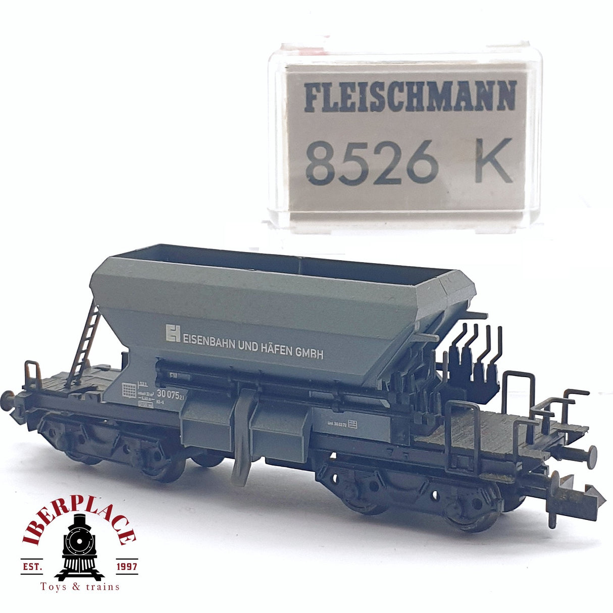 ♻️ 2da mano - Fleischmann 8526K vagón tolva Eisenbahn und häfen GMBH N escala 1:160