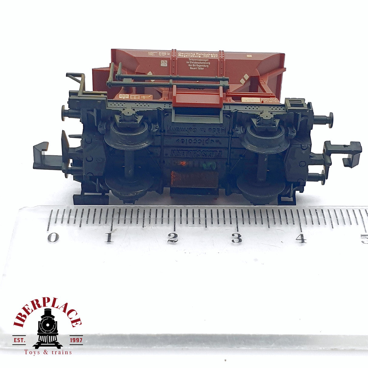 ♻️ 2da mano - Fleischmann 8228 vagón tolva con gravilla DR N escala 1:160