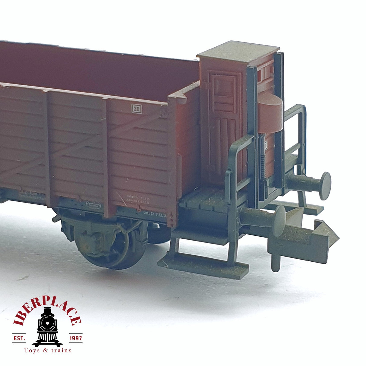 ♻️ 2da mano - Fleischmann 8825K vagón de borde alto con garita 41579 N escala 1:160