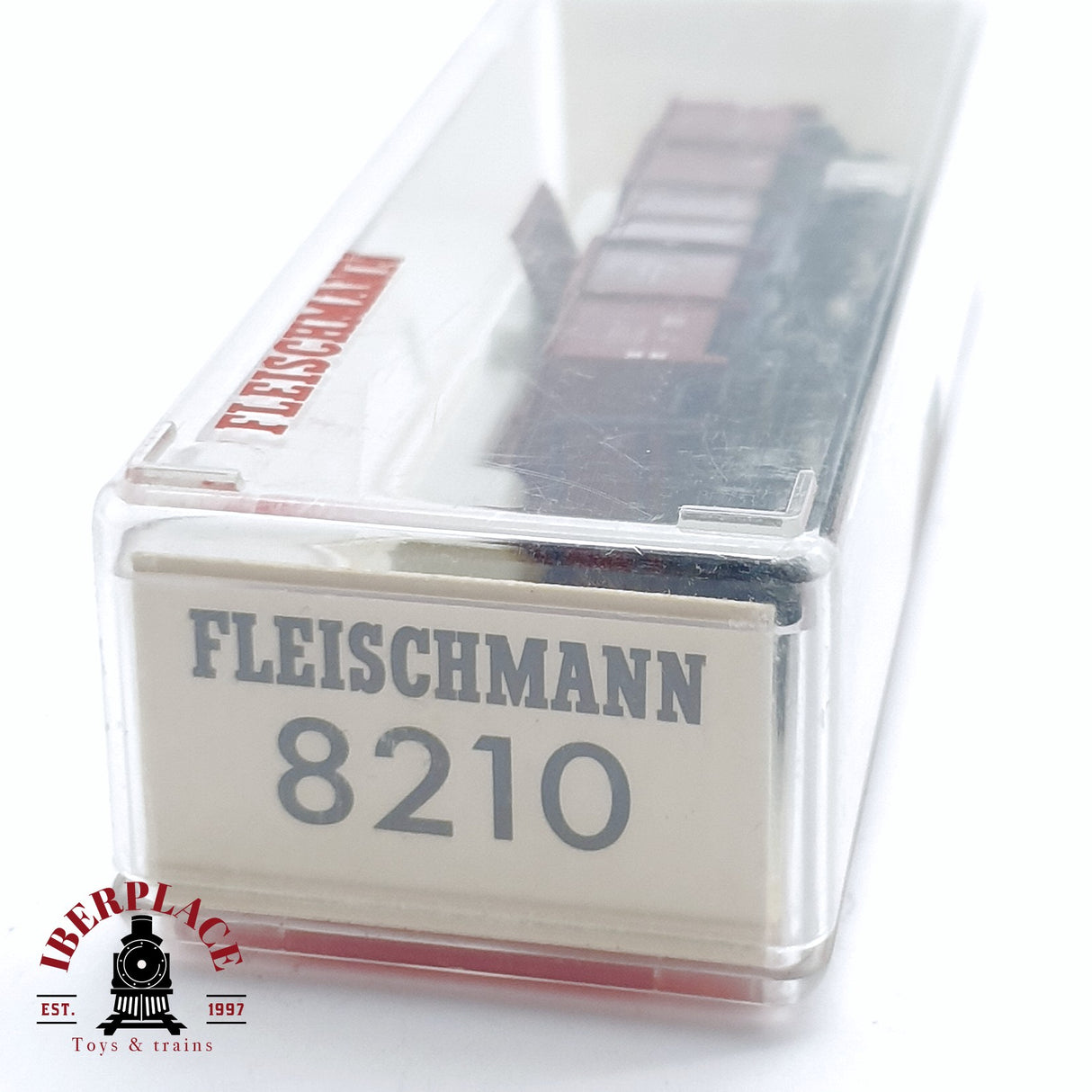 ♻️ 2da mano - Fleischmann 8210 vagón mercancias DB rojo oxido N escala 1:160