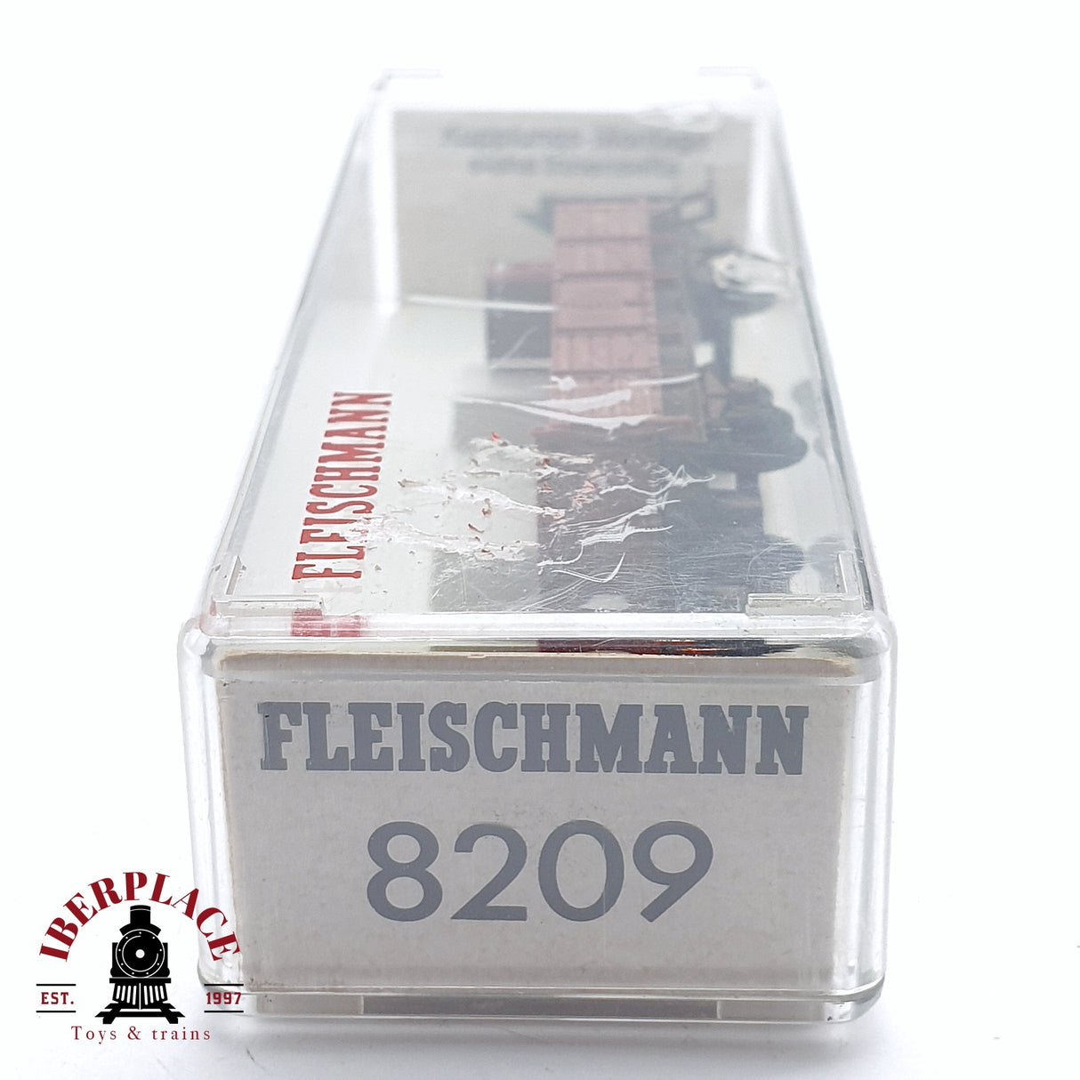 ♻️ 2da mano - Fleischmann 8209 vagón de borde alto con garita DR N escala 1:160