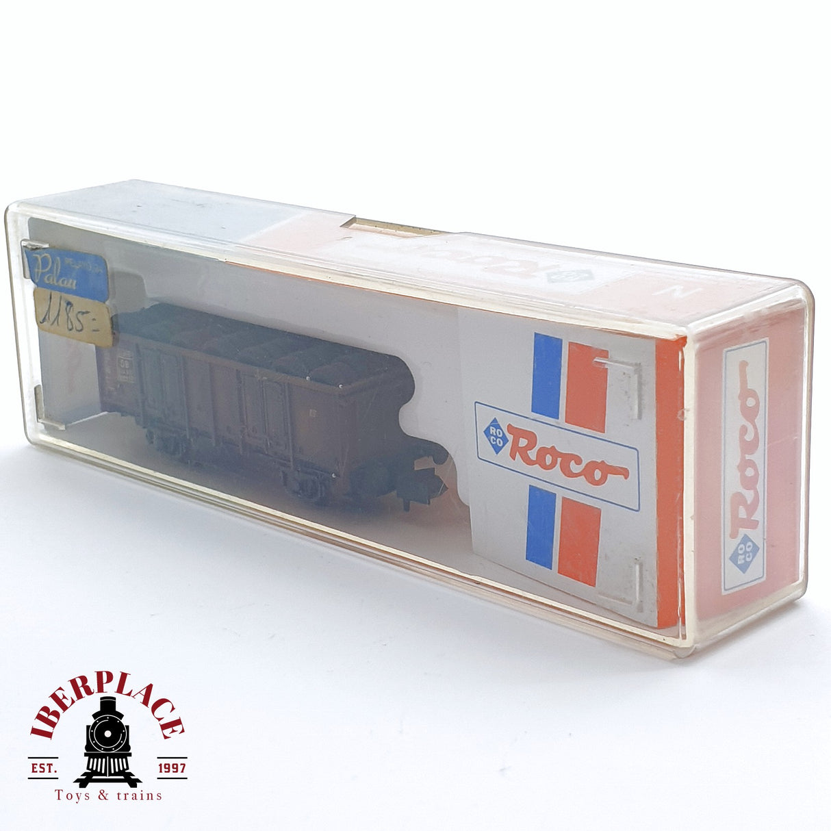 ♻️ 2da mano - Roco vagón de bordes alto con neumáticos de carga DB N escala 1:160