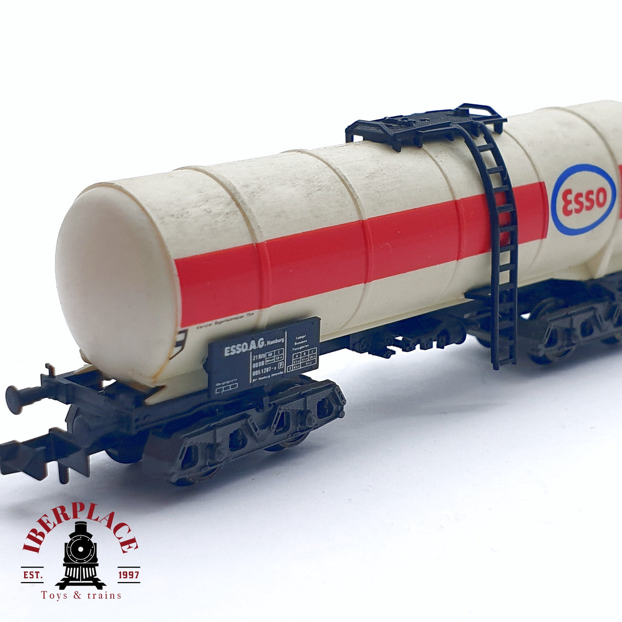 ♻️ 2da mano - Fleischmann 8480K vagón cisterna Esso DB N escala 1:160