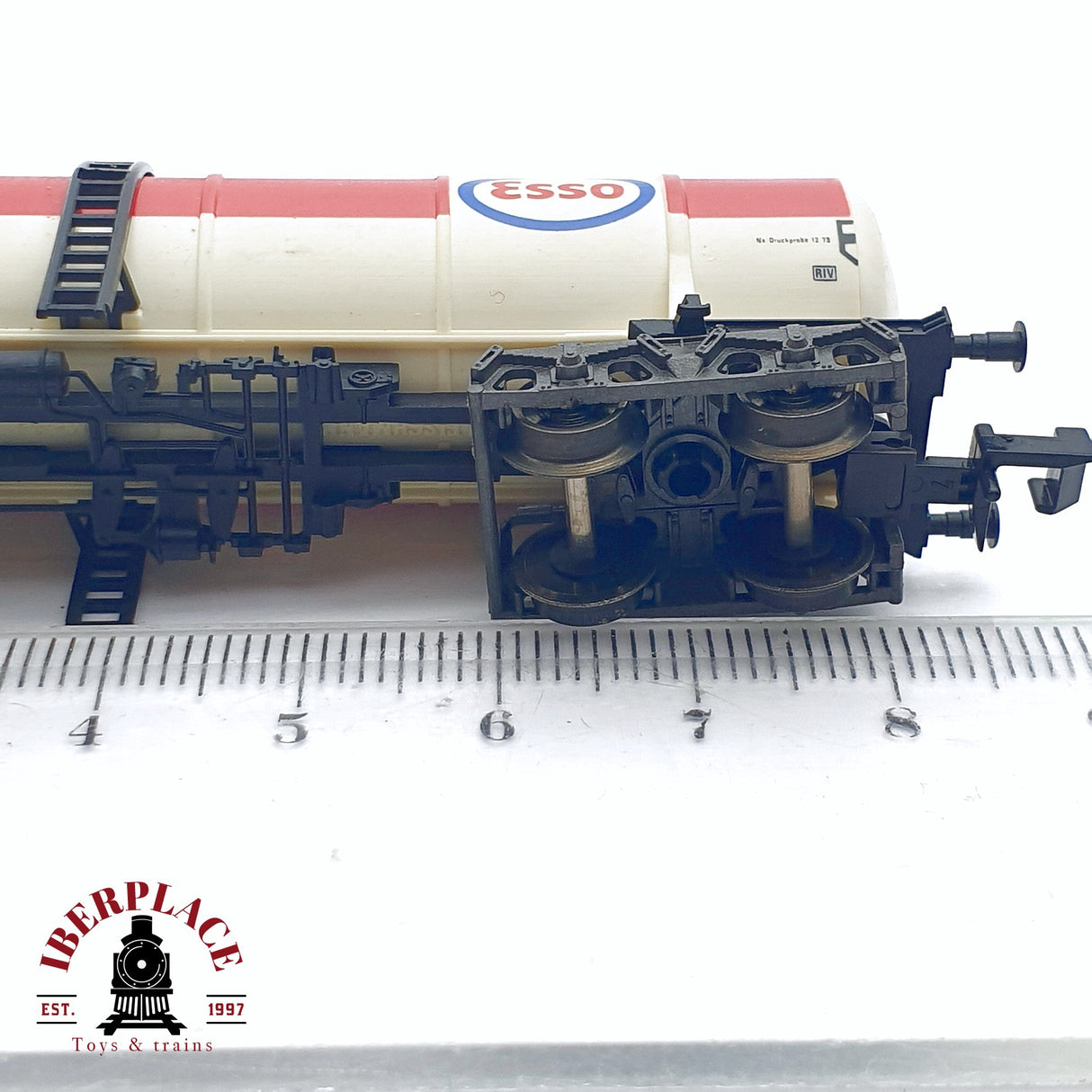 ♻️ 2da mano - Fleischmann 8480K vagón cisterna Esso DB N escala 1:160