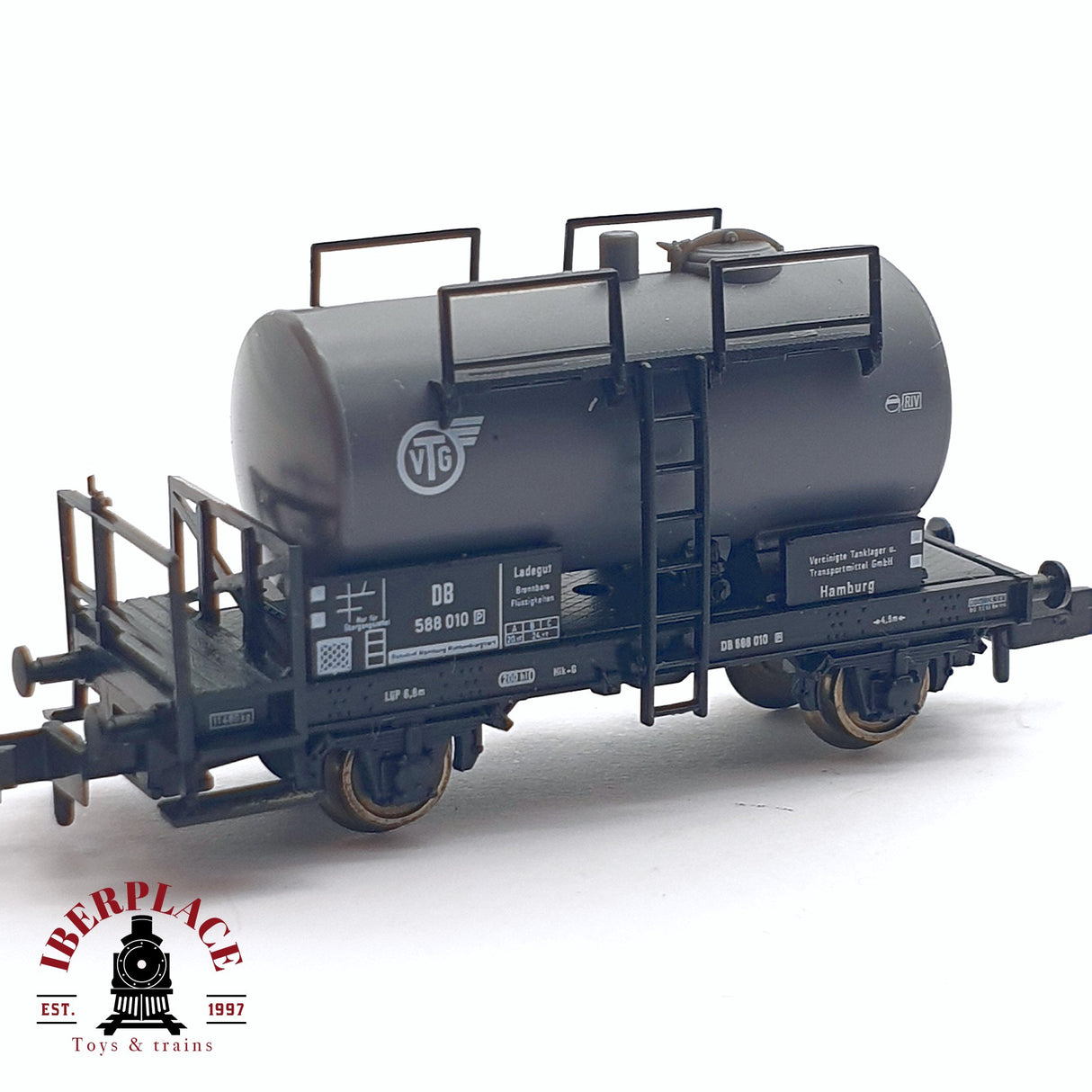 ♻️ 2da mano - Fleischmann 8407 vagón cisterna VTG DB 588 010 N escala 1:160