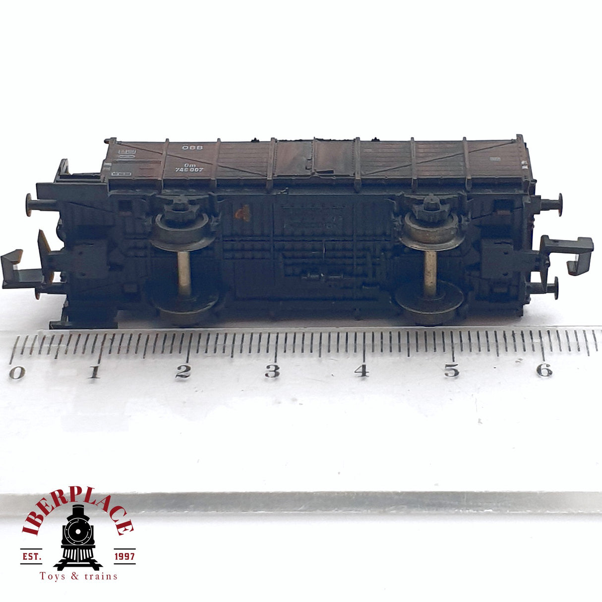 ♻️ 2da mano - Fleischmann 8216A vagón bordes altos ÖBB 746 007 N escala 1:160