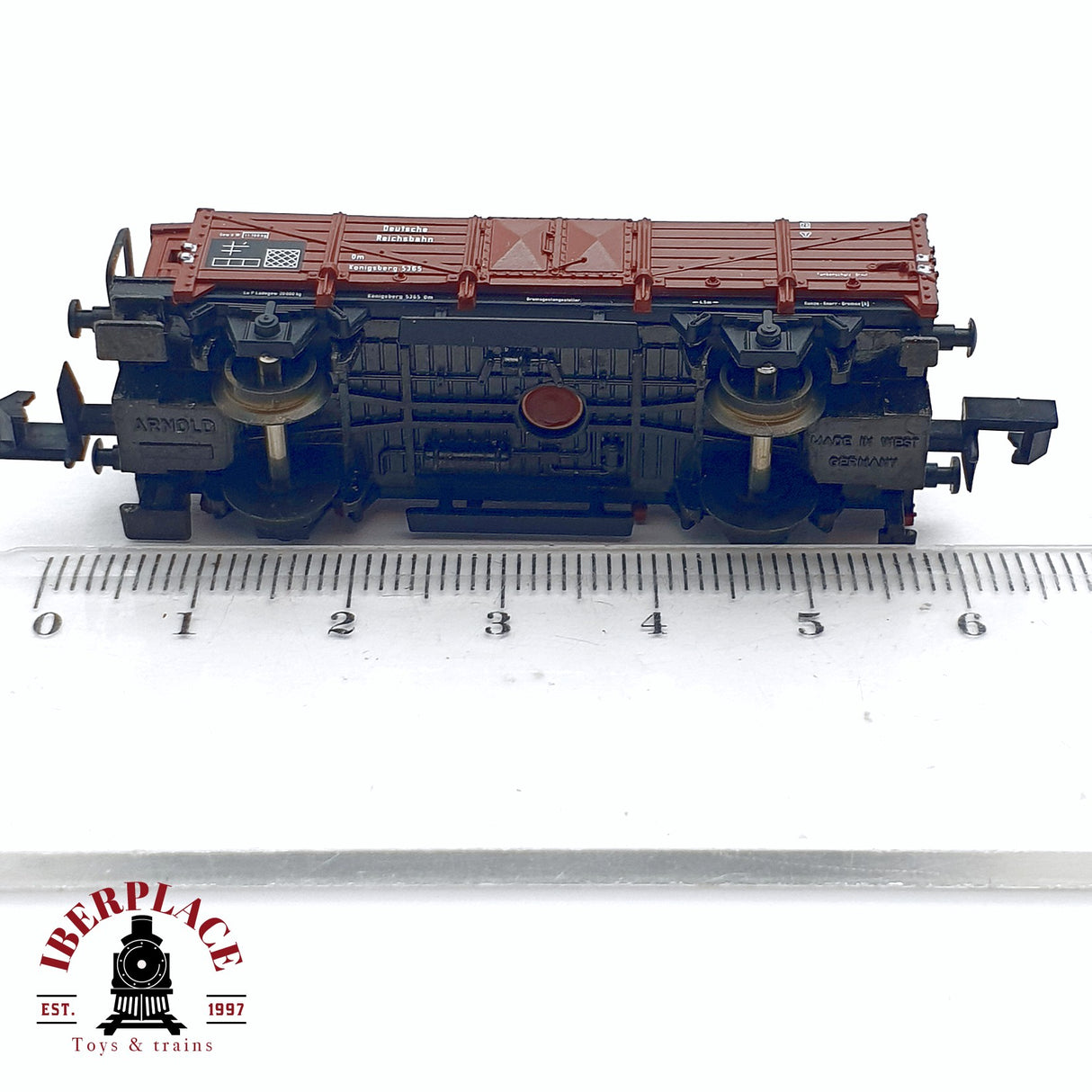 ♻️ 2da mano - Arnold 4412 vagón de borde alto con gravilla DR N escala 1:160