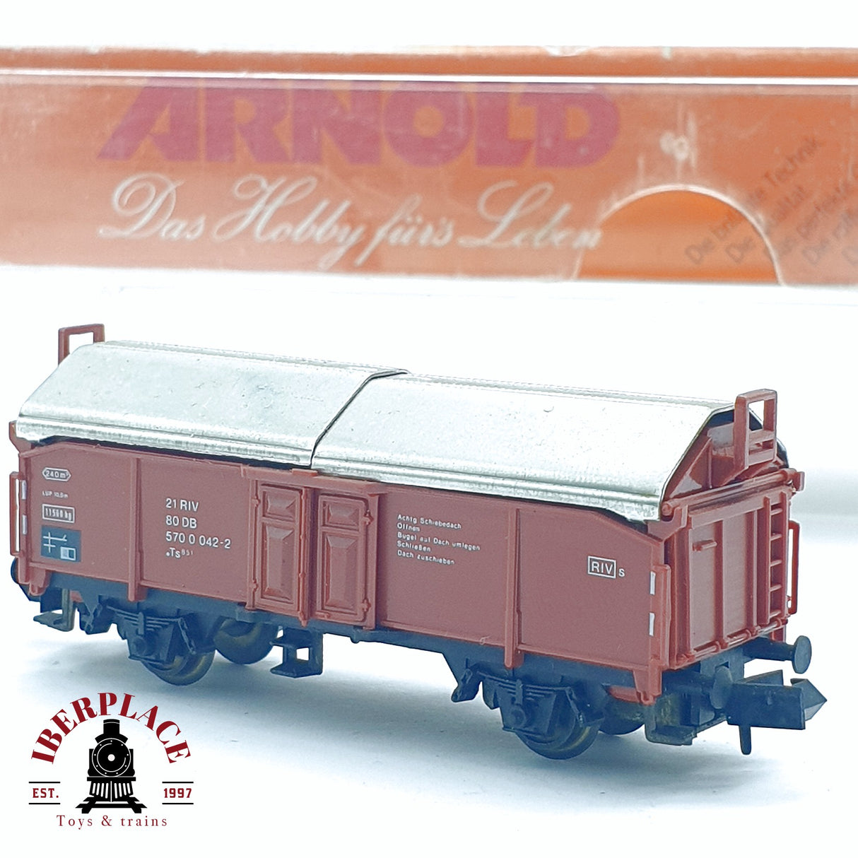 ♻️ 2da mano - Arnold 4401 vagón cerrado DB 570 0 042-2 N escala 1:160
