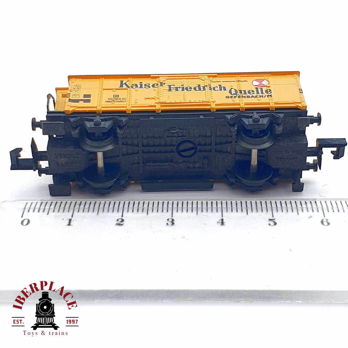 ♻️ 2da mano - Arnold 4273 vagón cerrado con garita Kaiser Friedrich DB N escala 1:160