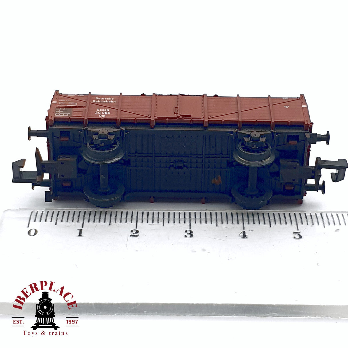 ♻️ 2da mano - Fleischmann 8515K vagón de borde alto DR 26 055 N escala 1:160