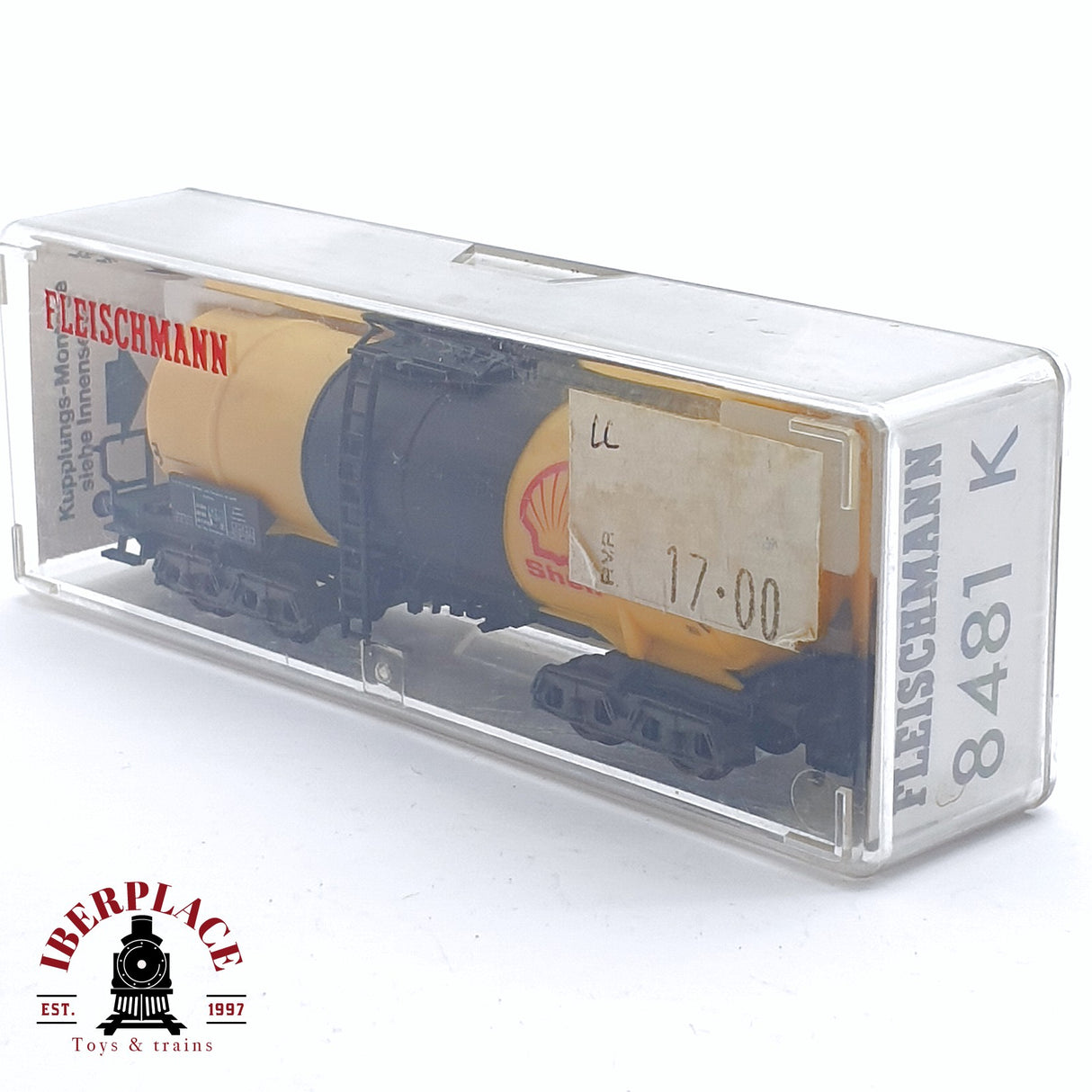 ♻️ 2da mano - Fleischmann 8481K vagón cisterna Shell DB N escala 1:160