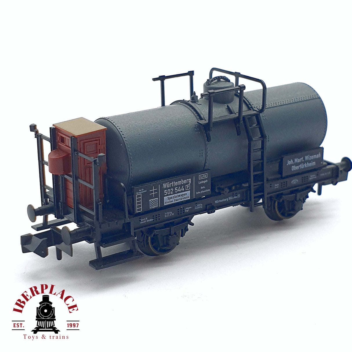 ♻️ 2da mano - Fleischmann vagón cisterna Württemberg 502 544 N escala 1:160