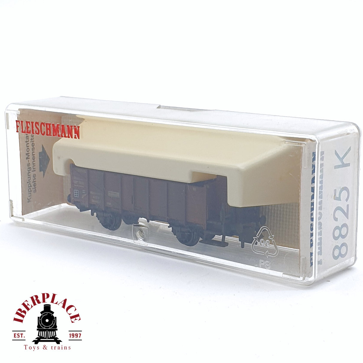 ♻️ 2da mano - Fleischmann 8825K vagon de bordes altos con garita 41579 N escala 1:160