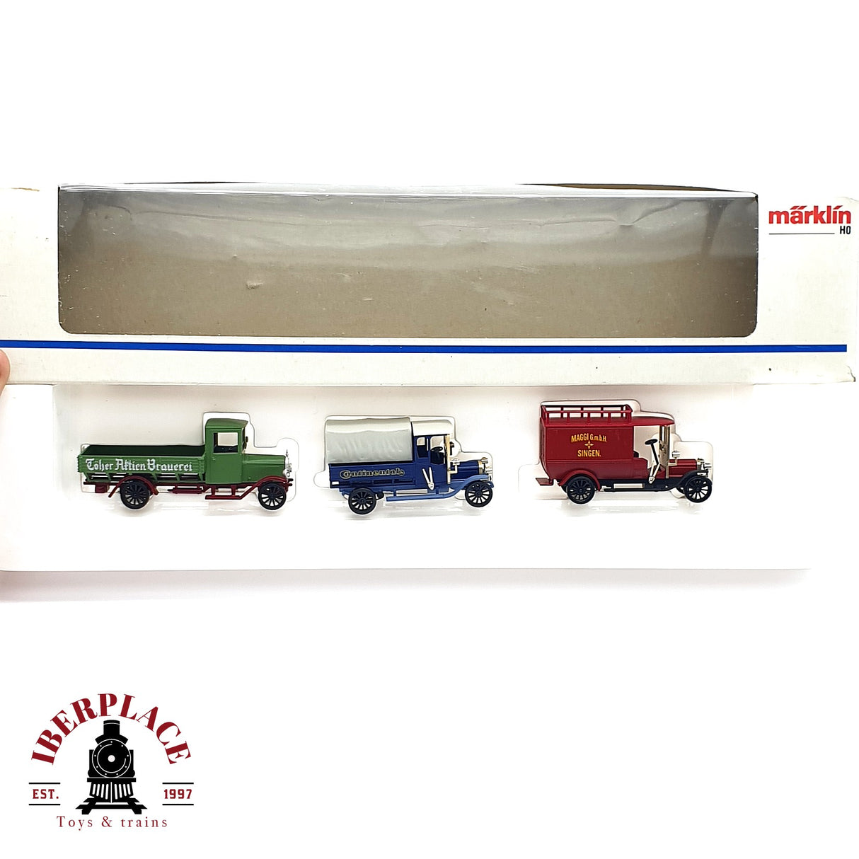 ♻️ 2 mano - Märklin 1888 Set de coches Maggi continental H0 escala 1:87 A107