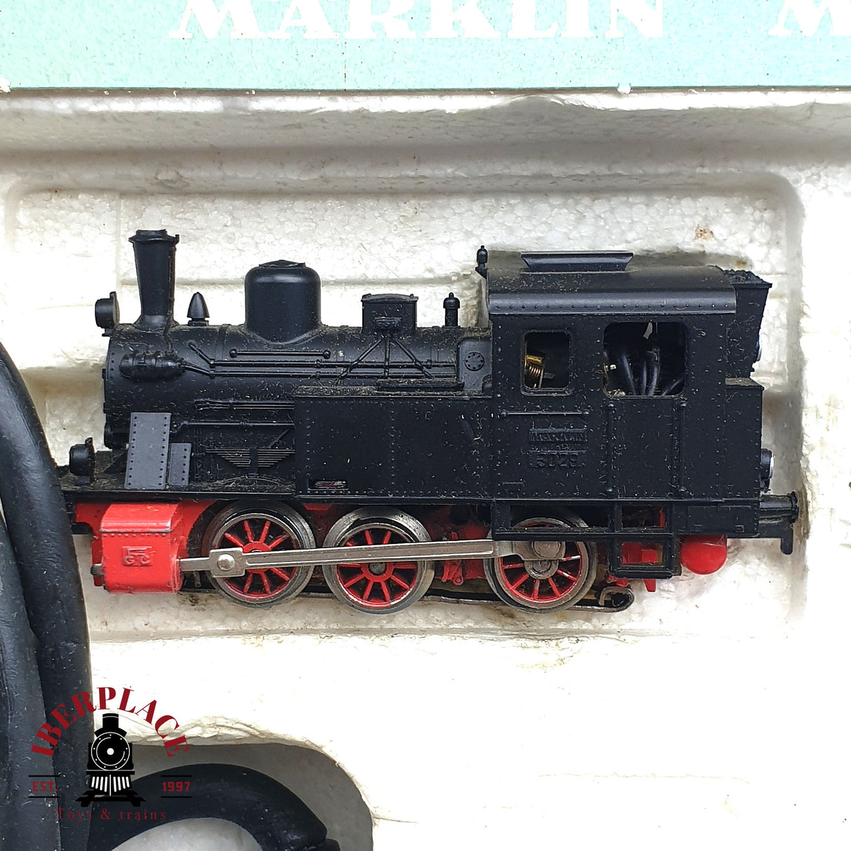 ♻️ 2 mano - Märklin 2953 Antiguo Set iniciación Locomotora 3020 H0 escala 1:87 A107