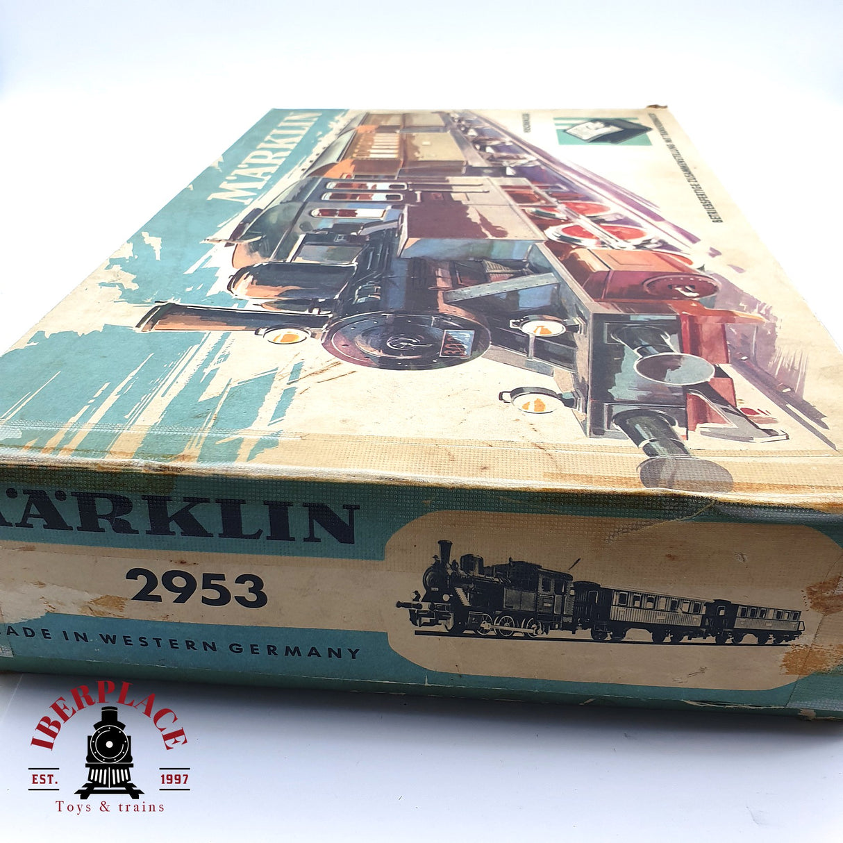 ♻️ 2 mano - Märklin 2953 Antiguo Set iniciación Locomotora 3020 H0 escala 1:87 A107