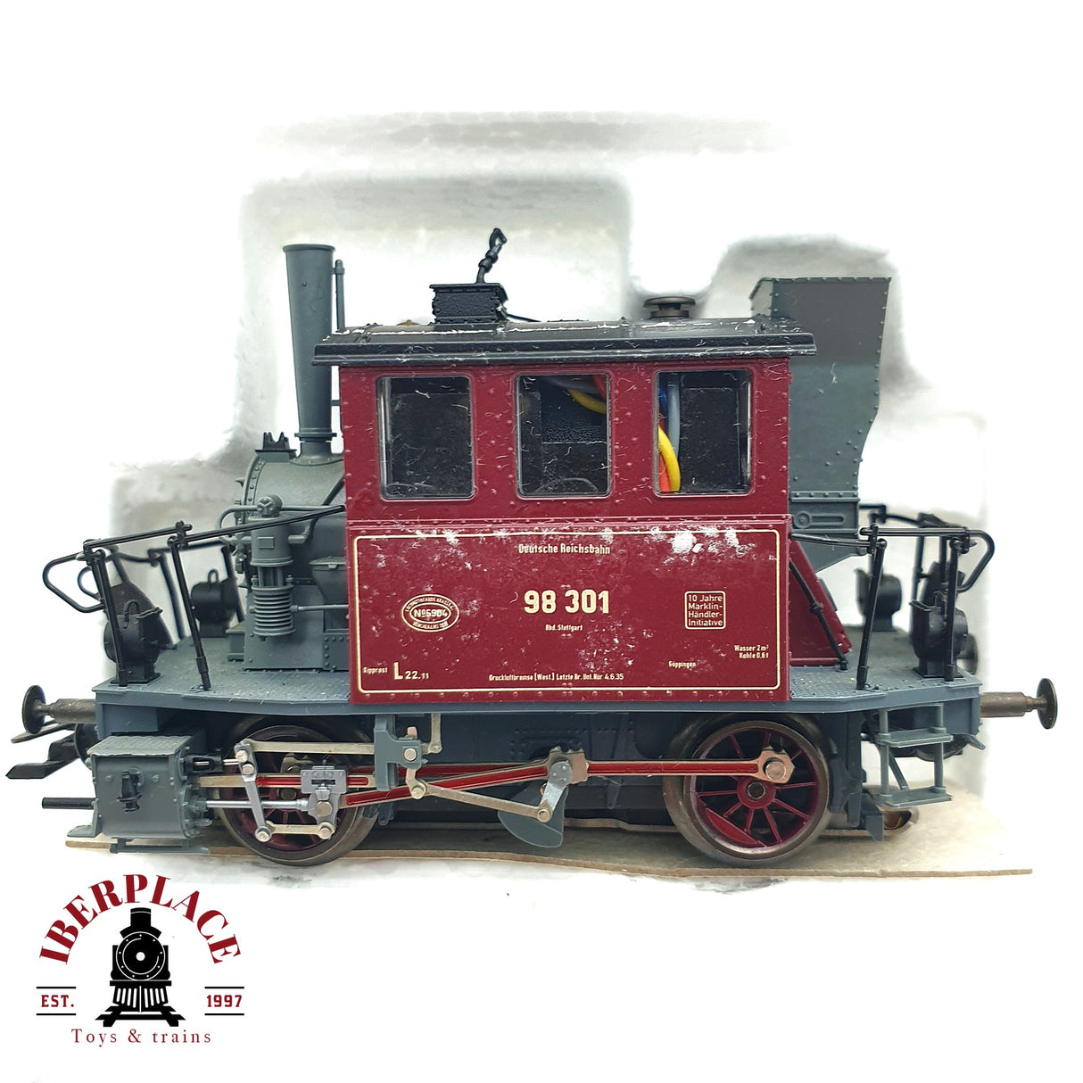 ♻️ 2 mano - Märklin 28972 Locomotora desfile Glaskasten DR H0 escala 1:87 A107