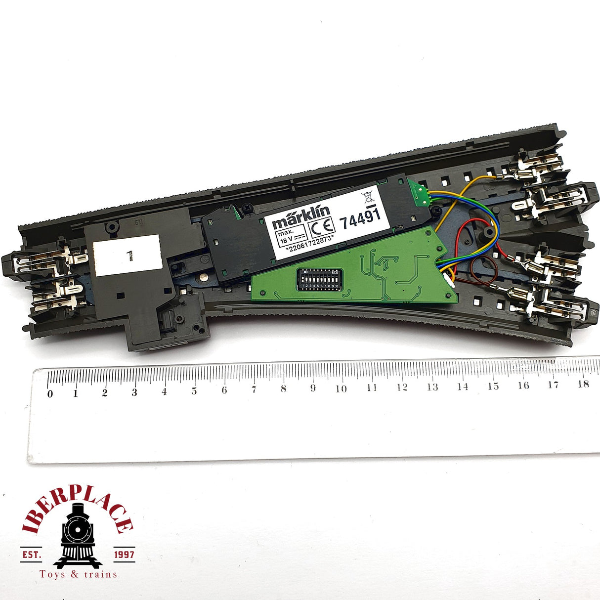 ♻️ 2da mano - Märklin 20611 desvió a la izquierda con decoder tipo C H0 escala 1:87 A11 3/3