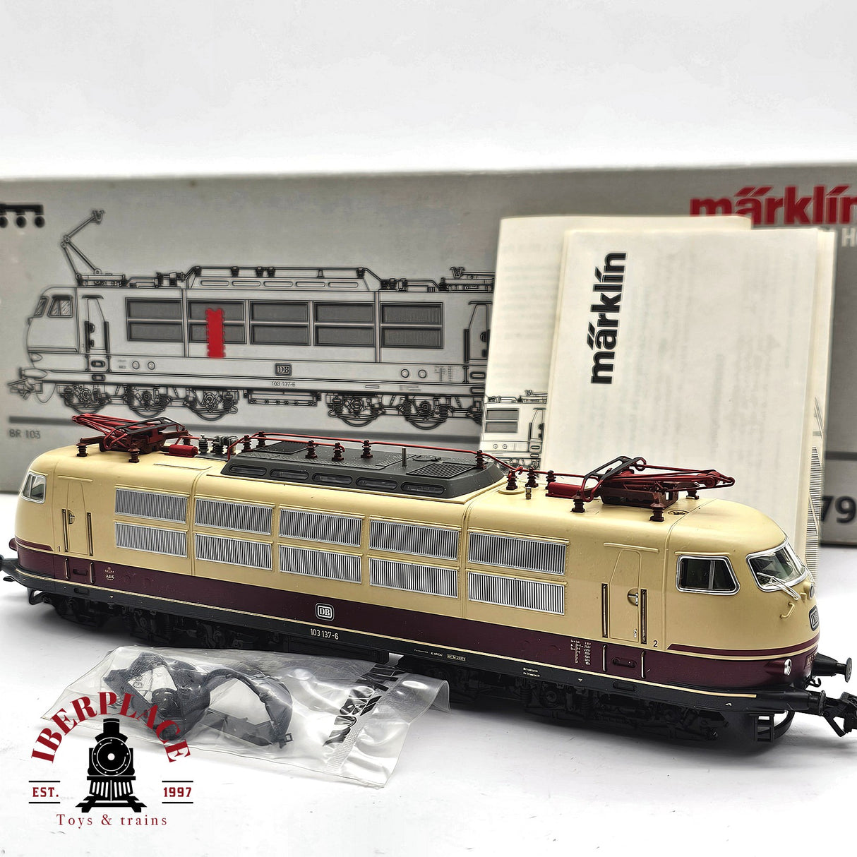 ♻️ 2da mano - AC Märklin 39579 Digital Locomotora BR 103 DB H0 escala 1:87 A16
