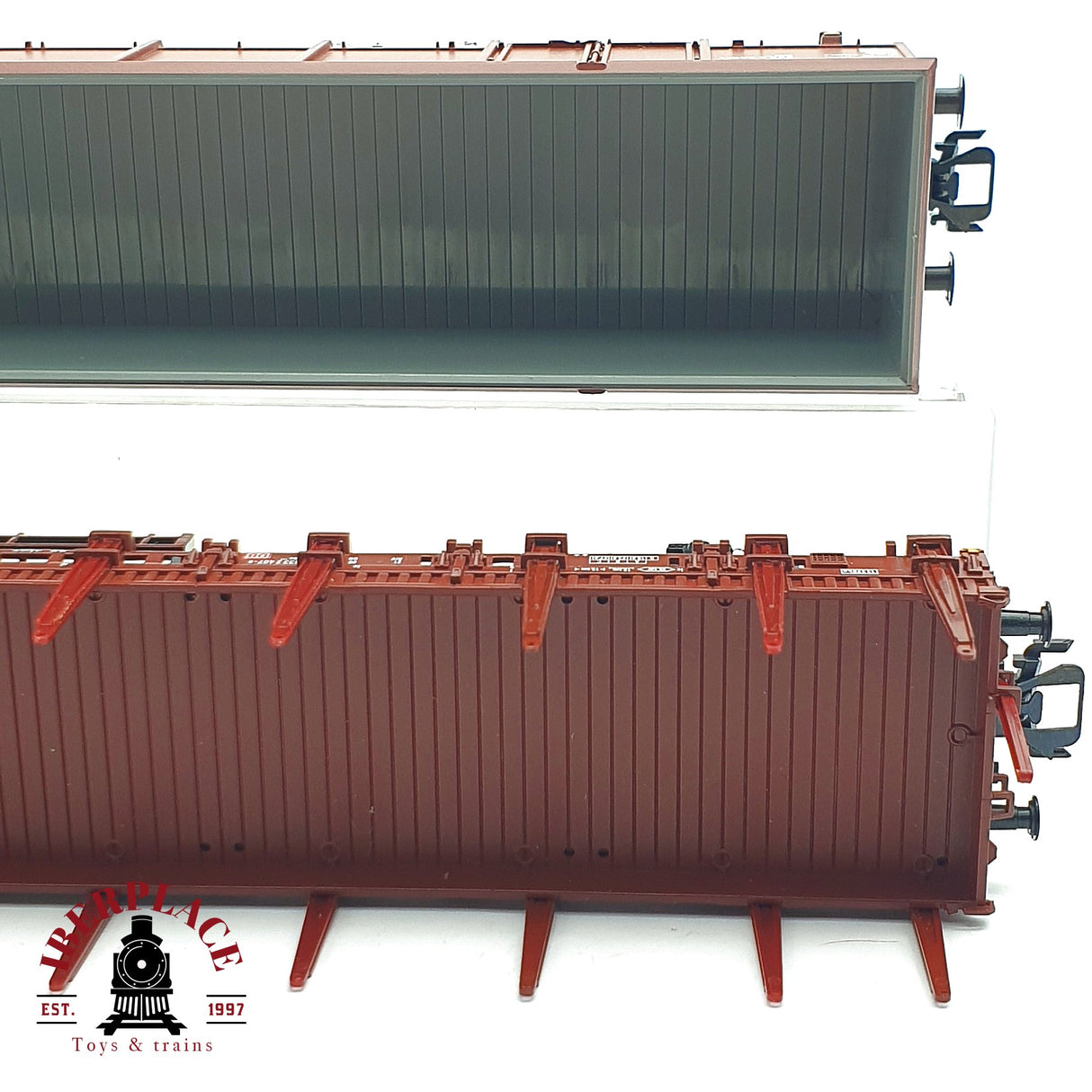 ♻️ 2da mano - Märklin 2x vagón telero y vagón abierto DB H0 escala 1:87 A11