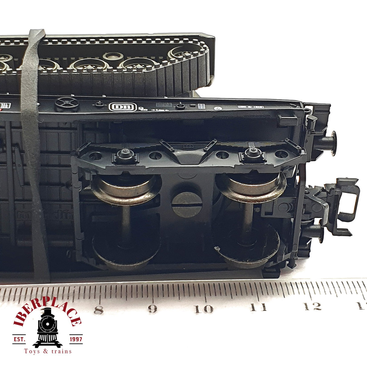 ♻️ 2da mano - Märklin vagón plataforma con panzer IV DB 399 H0 escala 1:87 A11