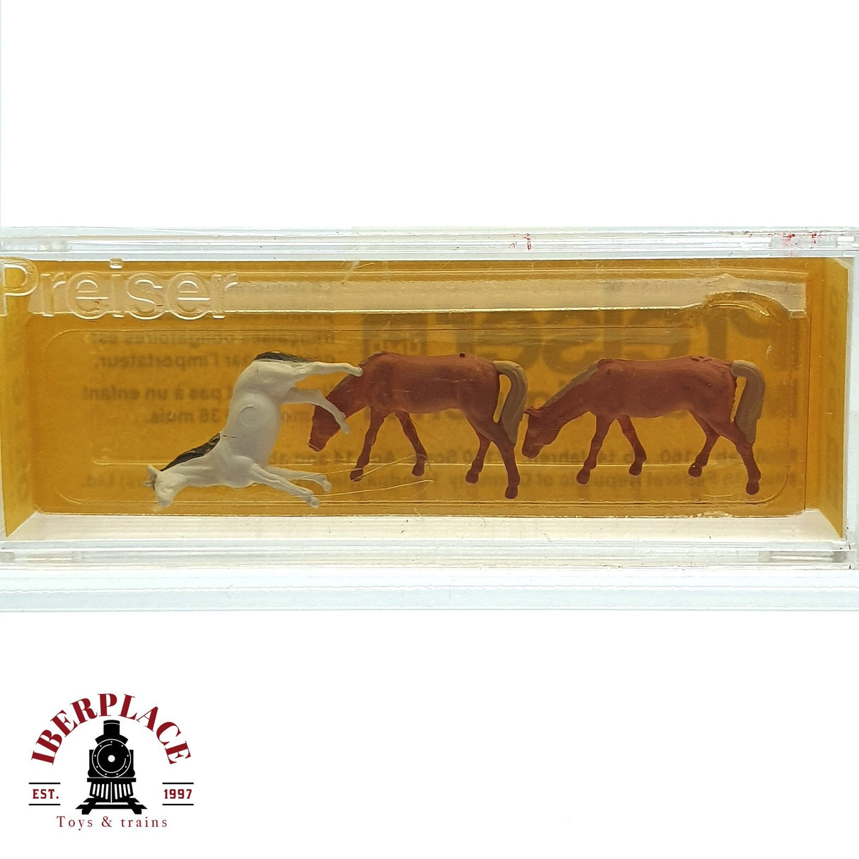 ♻️ 2da mano - Preiser 9150 Animales Caballos N escala 1:160 E15