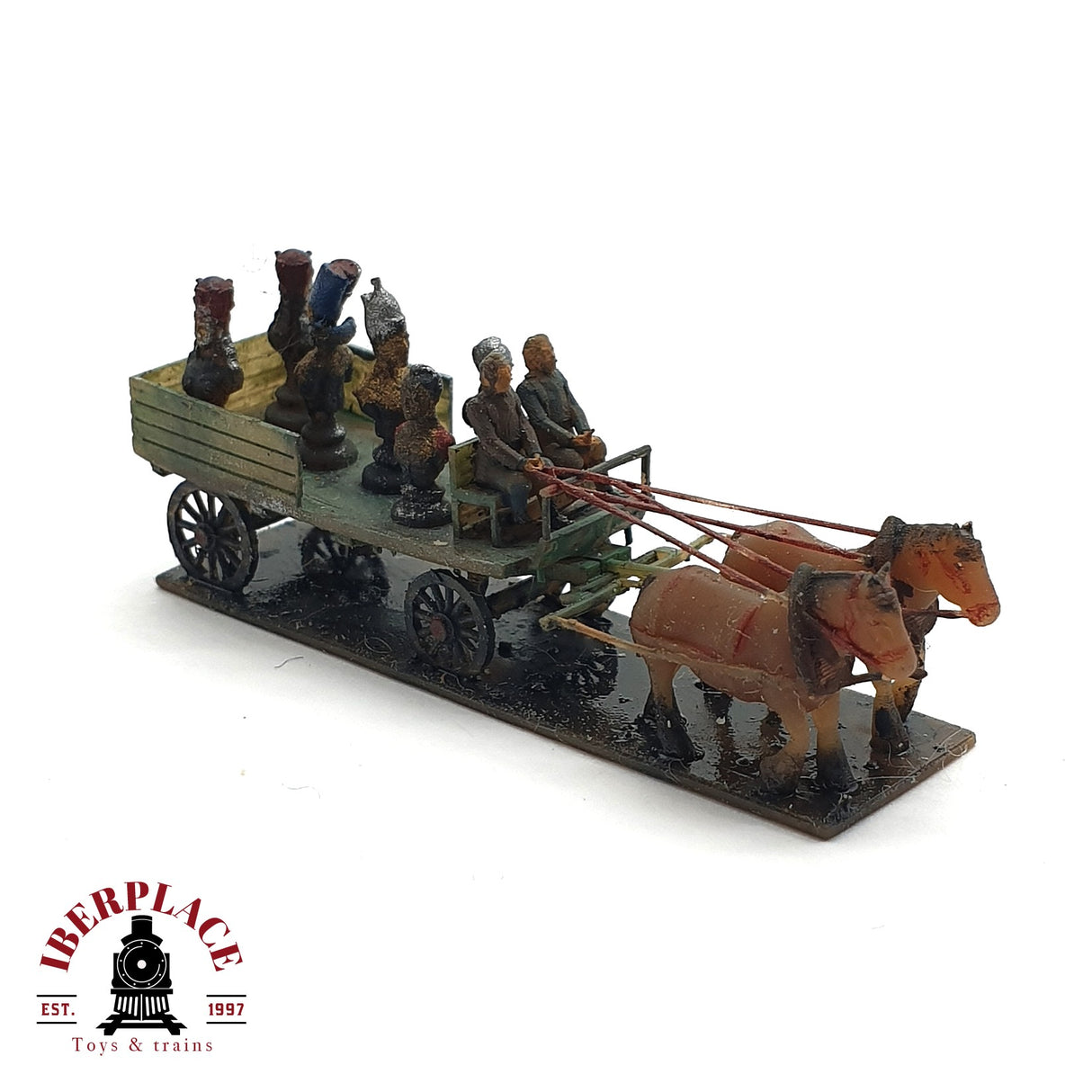 ♻️ 2da mano - Figura carruaje con fichas de ajedrez N escala 1:160 E15