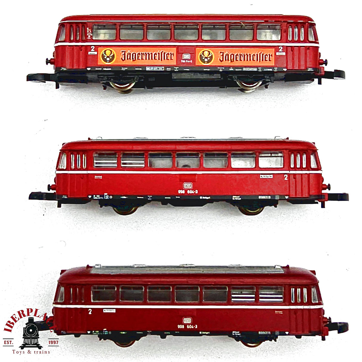 ♻️ 2da mano - Märklin 3x Ferrobus diesel + 2 remolques DB Z escala 1:220 E14