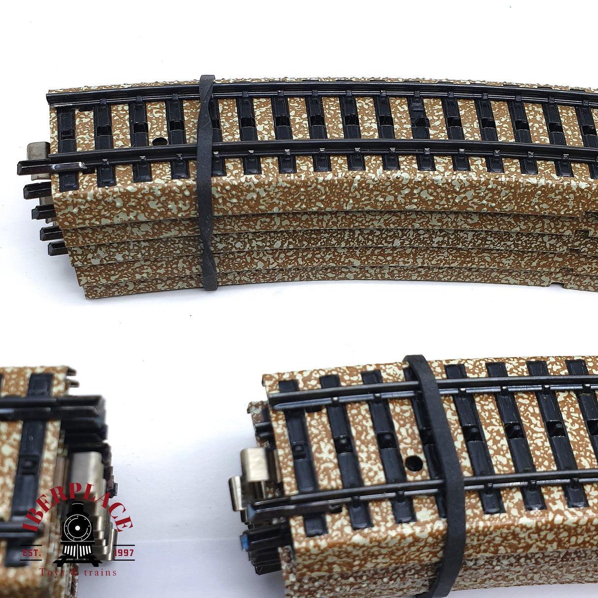♻️ 2da mano - Märklin 41x vías rectas curvas desvíos sistema M H0 escala 1:87 ADT03