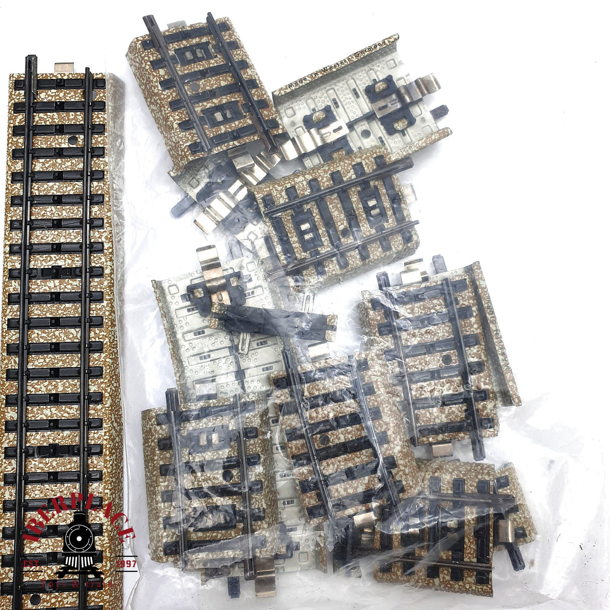 ♻️ 2da mano - Märklin 61x vías rectas curvas desvíos sistema M H0 escala 1:87 ADT03