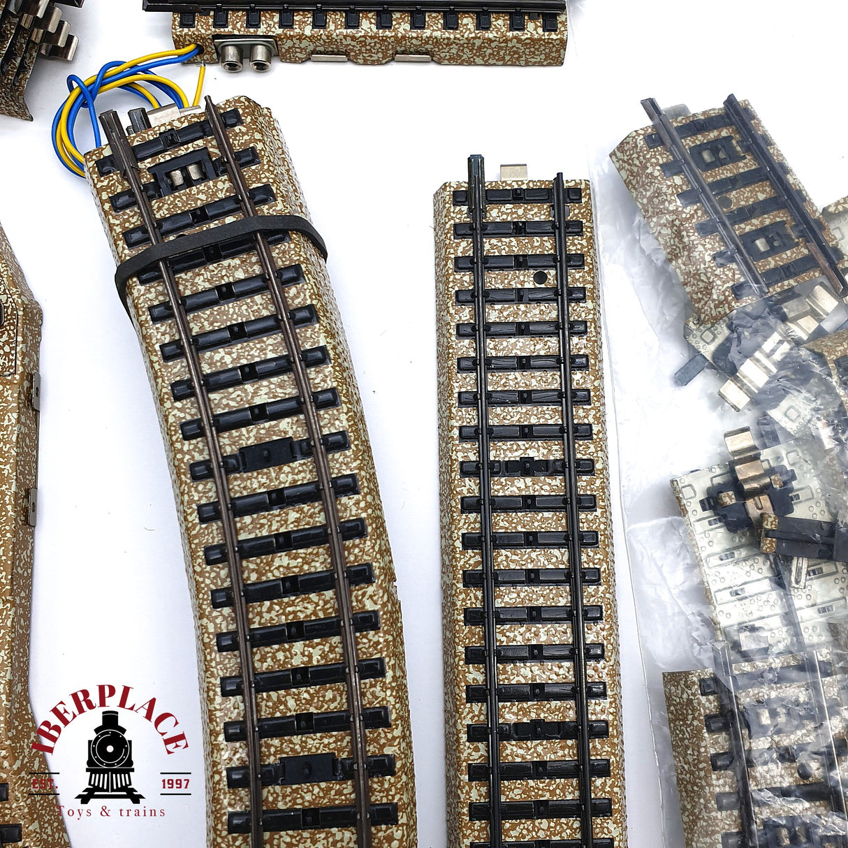♻️ 2da mano - Märklin 61x vías rectas curvas desvíos sistema M H0 escala 1:87 ADT03