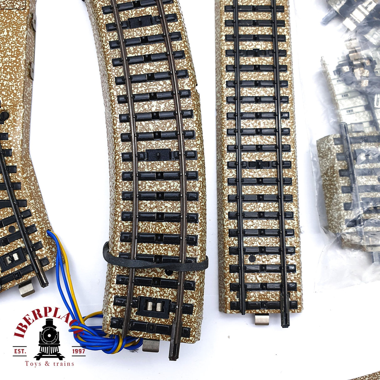 ♻️ 2da mano - Märklin 61x vías rectas curvas desvíos sistema M H0 escala 1:87 ADT03