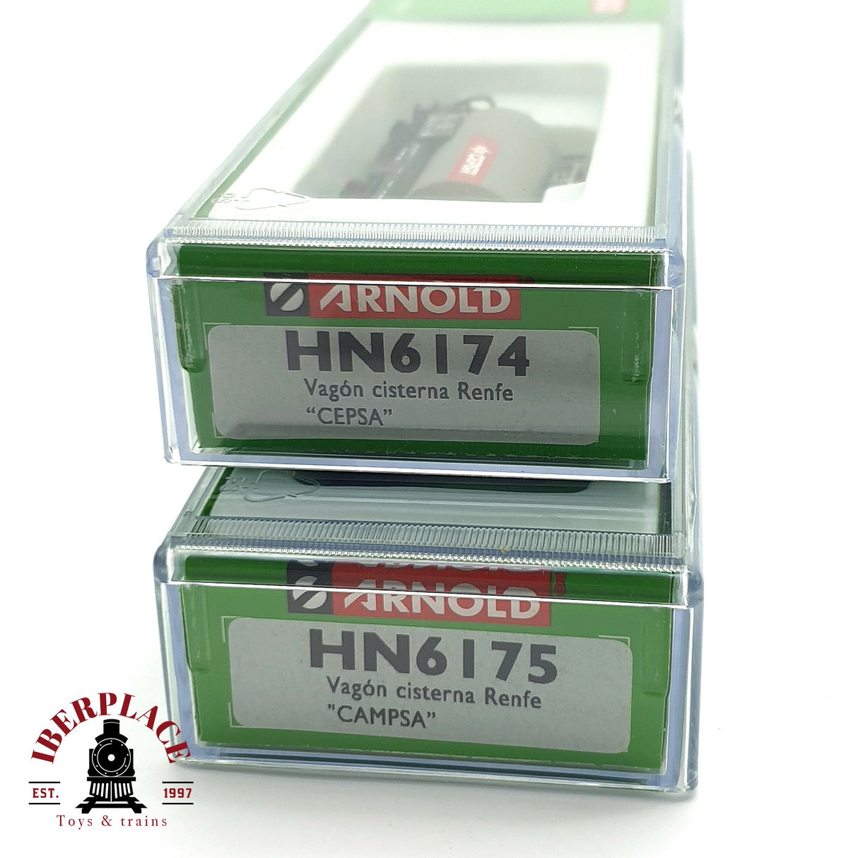 ♻️ 2da mano - 2x Arnold 6174 6175 Cisternas Cepsa Campsa RENFE N escala 1:160 AN10 2/2
