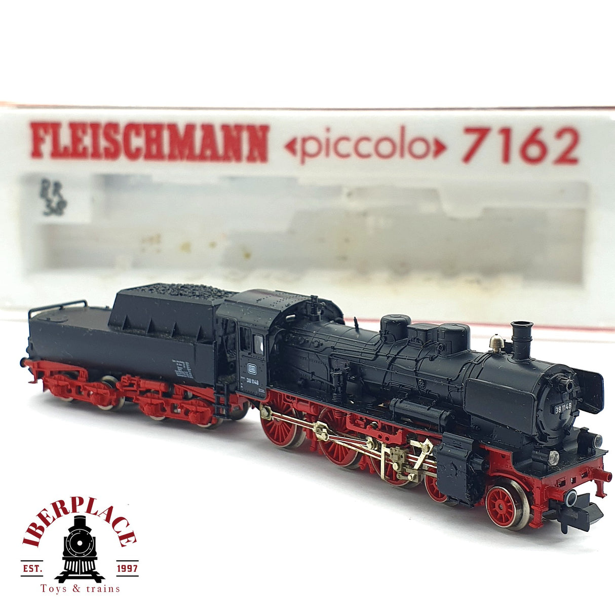 ♻️ 2da mano - DEFECTUOSO Fleischmann 7162 Locomotora BR 38 DB restaurar N escala 1:160 ADT03