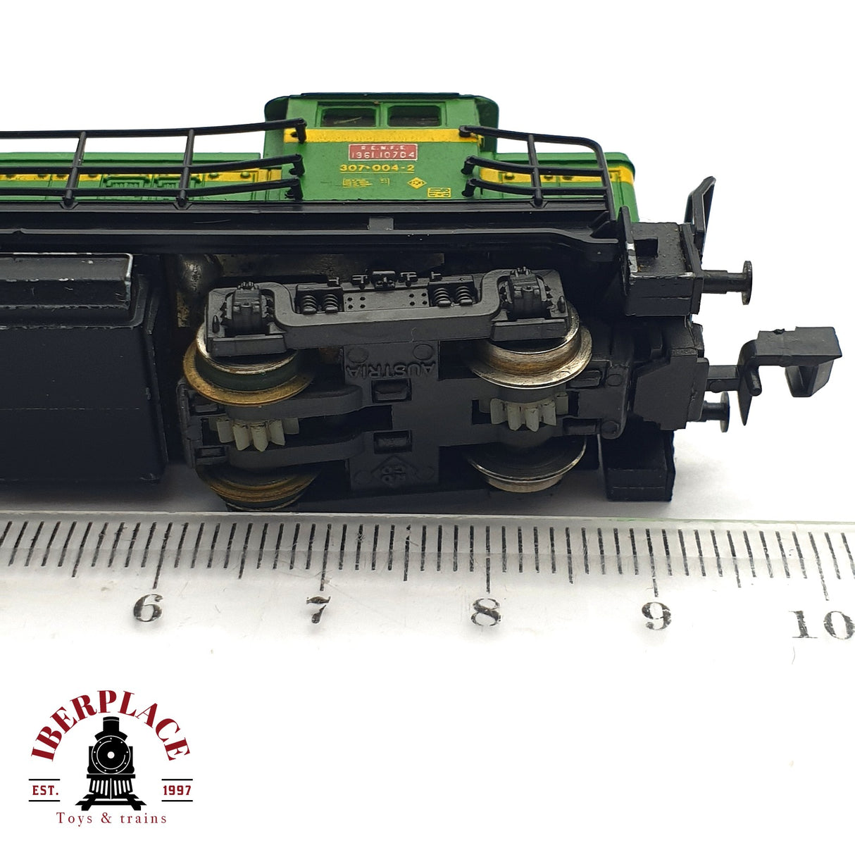 ♻️ 2da mano - No funciona Roco Locomotora diesel RENFE 307 004-2 N escala 1:160 ADT03