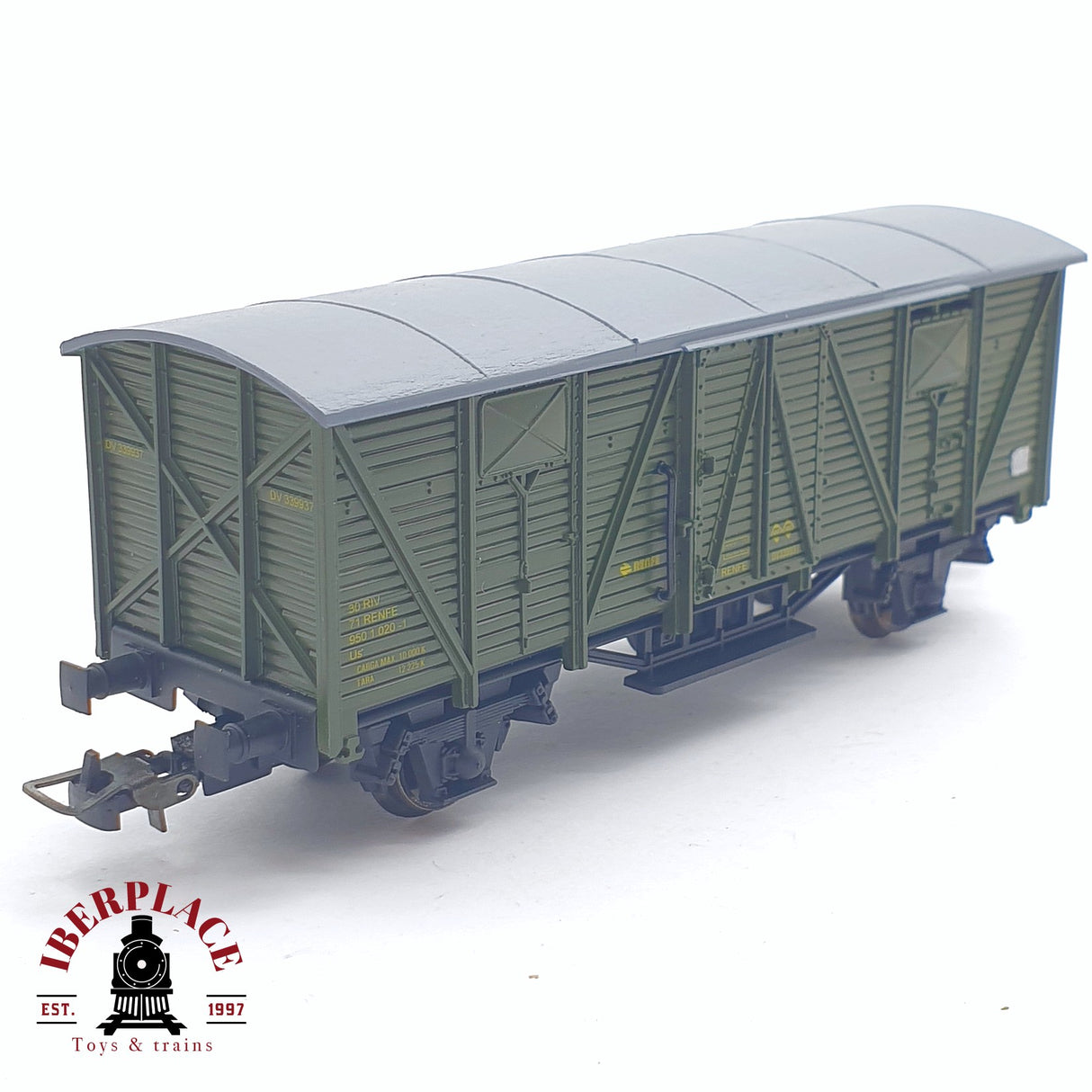 ♻️ 2 mano - Electrotren 1343 Furgón RENFE DV 339937 H0 escala 1:87 AH05