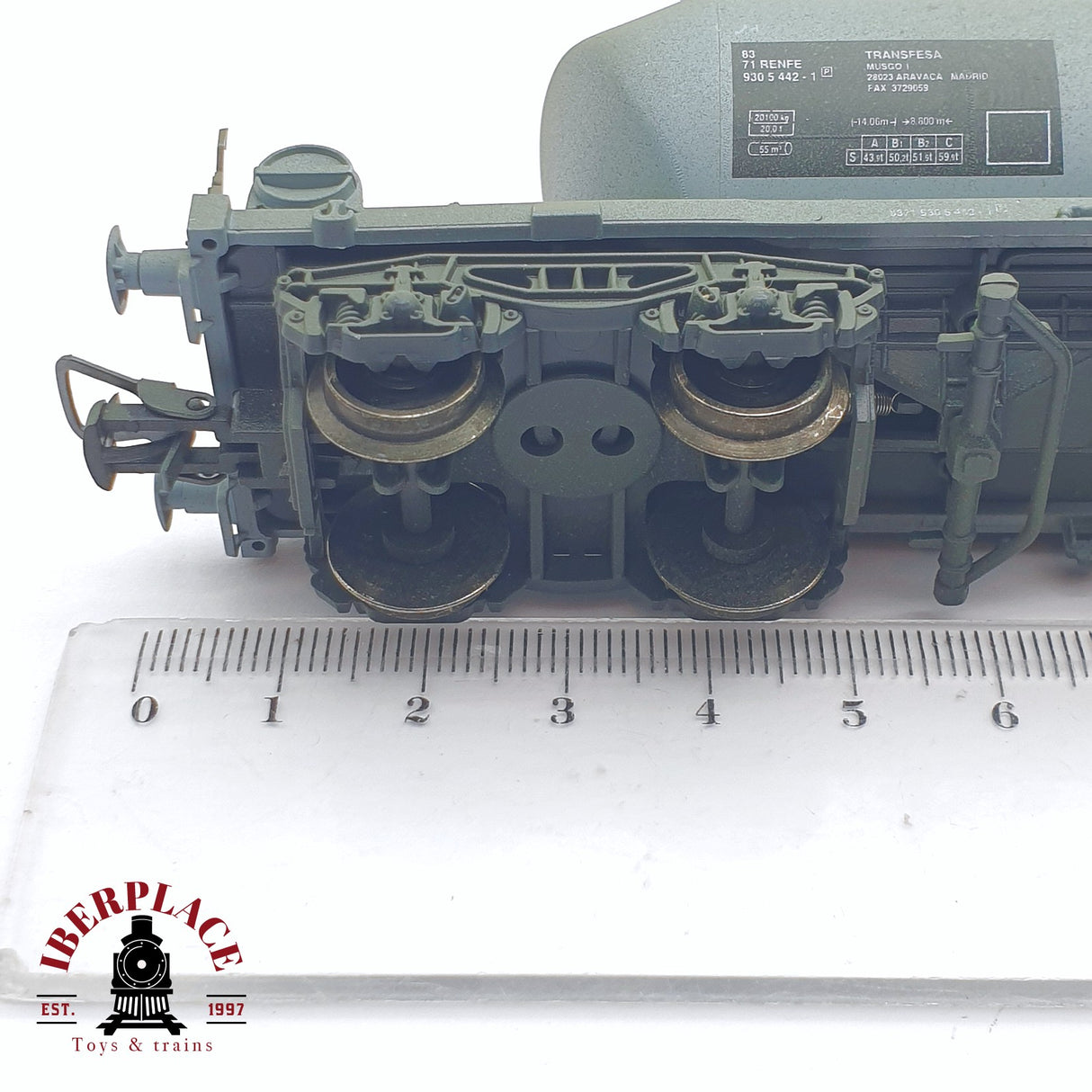 ♻️ 2 mano - Electrotren 5462K vagón envejecido Transfesa RENFE H0 escala 1:87 AH05