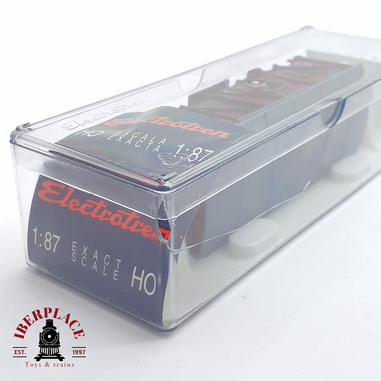 ♻️ 2 mano - Electrotren 1353 vagón cerrado J-3 RENFE H0 escala 1:87 AH05