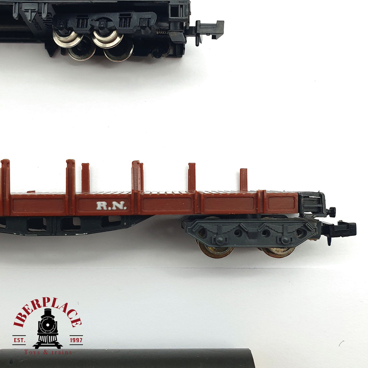 ♻️ 2 mano - Ibertren Fleischmann Locomotora vagones mercancias Restaurar N escala 1:160 AN07
