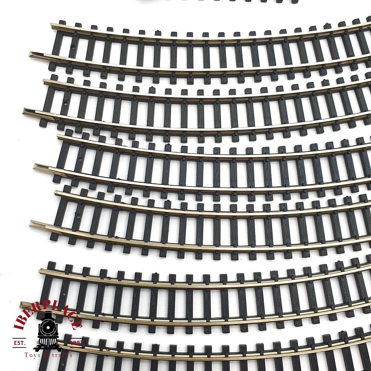 ♻️ 2da mano - 34x IBERTREN vías curvas 2N tope de vias N escala 1:160 AN10