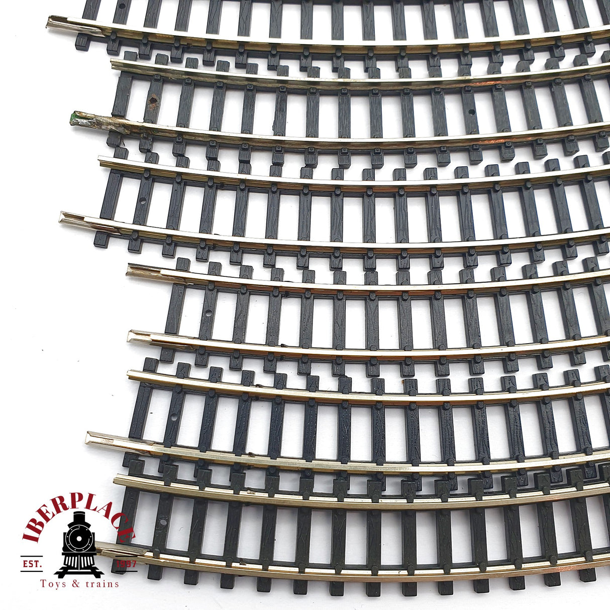 ♻️ 2da mano - 34x IBERTREN vías curvas 2N tope de vias N escala 1:160 AN10