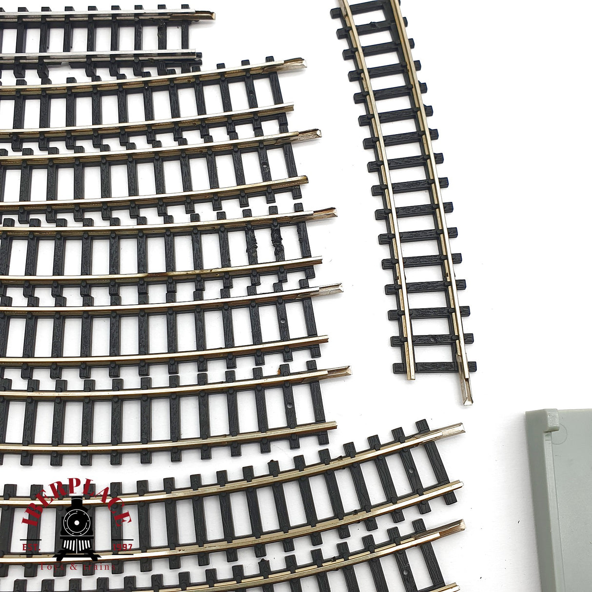 ♻️ 2da mano - 34x IBERTREN vías curvas 2N tope de vias N escala 1:160 AN10