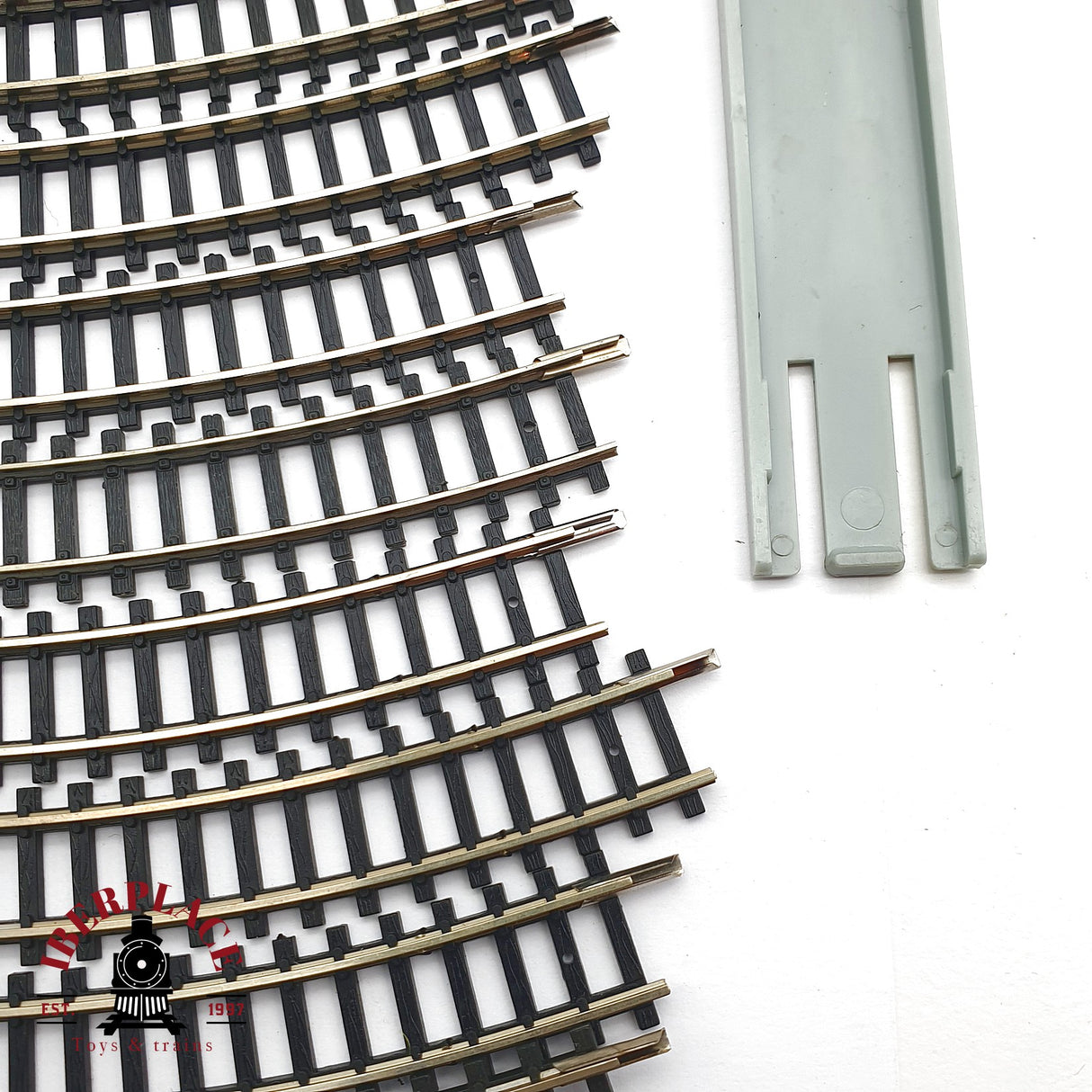 ♻️ 2da mano - 34x IBERTREN vías curvas 2N tope de vias N escala 1:160 AN10