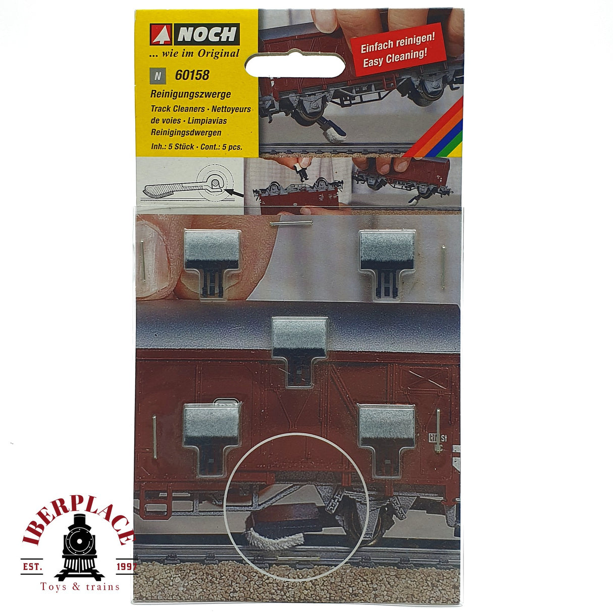 ♻️ 2da mano - Noch 60158 enanos limpiavías para vagones N escala 1:160 AN10