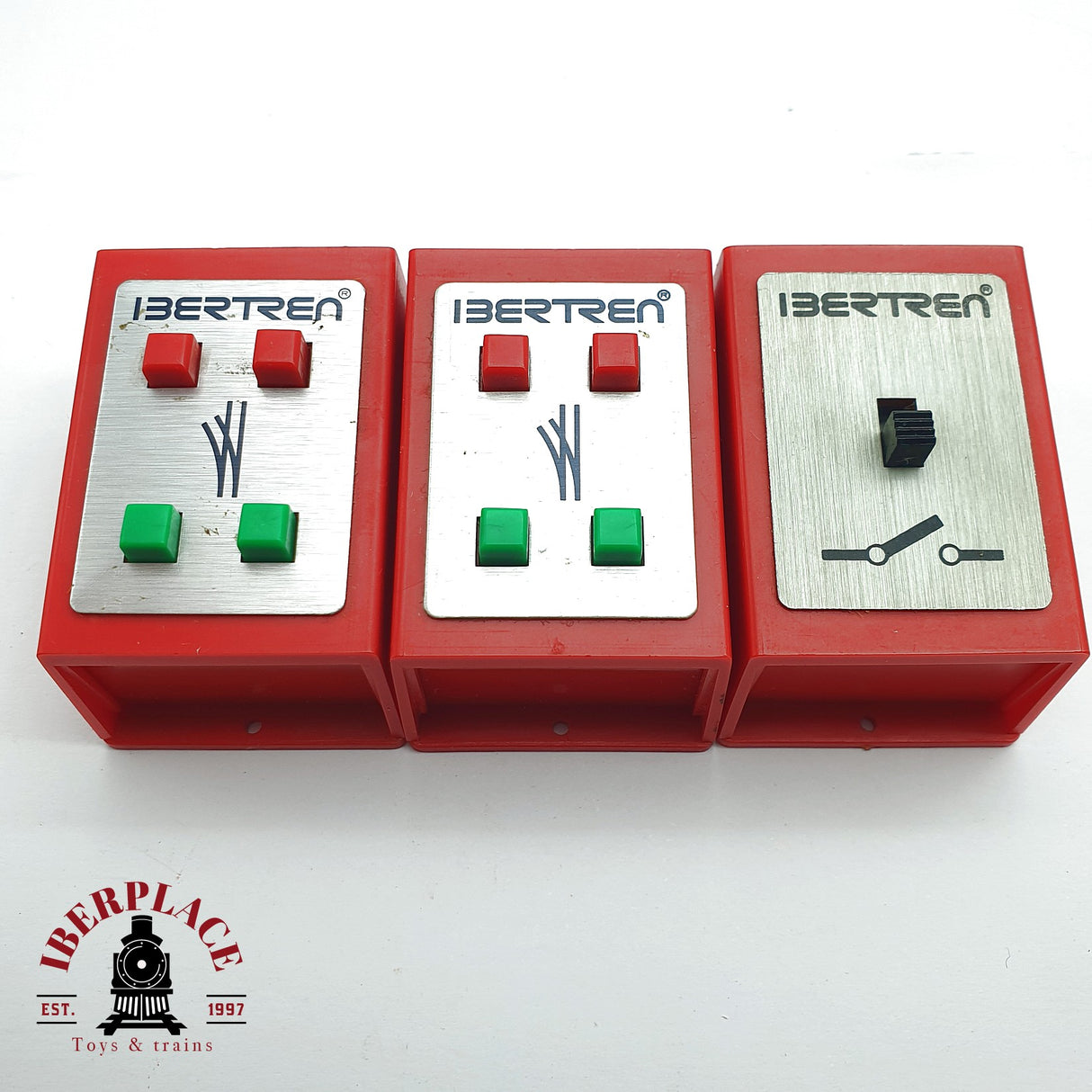 ♻️ 2da mano - IBERTREN 3x pupitres de mando para desvíos N escala 1:160 AN10